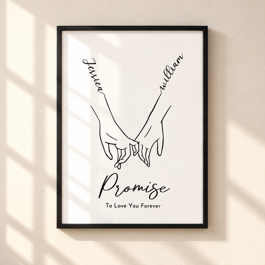 Personalised Pinky Promise Print