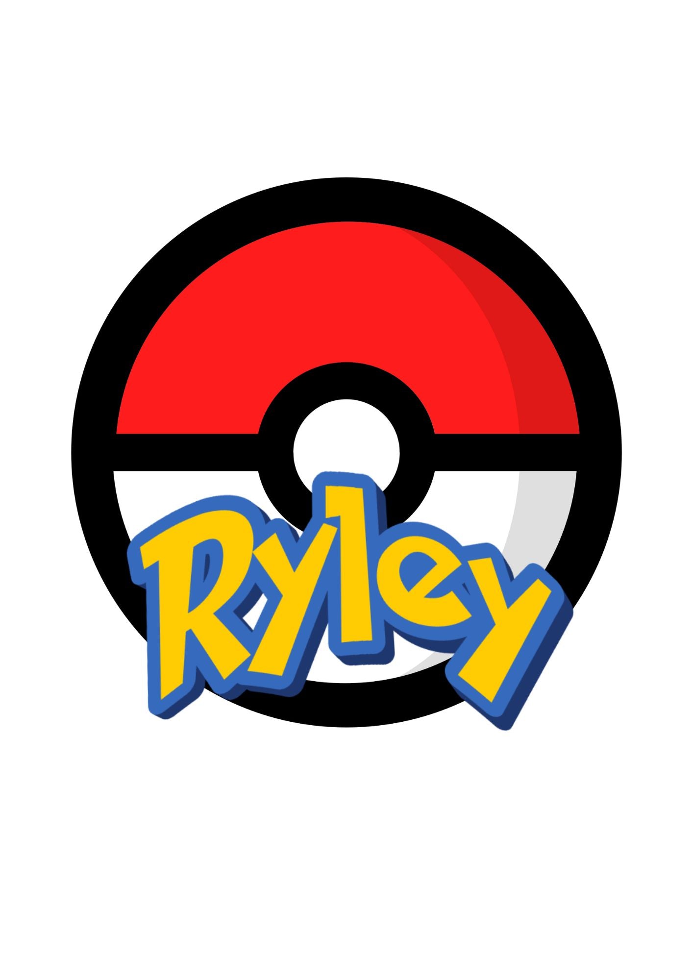 Childrens Personalised Pokemon Print