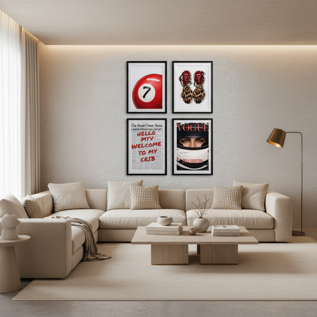 Set of 4 Luxe Fashion & Editorial Gallery Set
