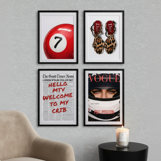 Set of 4 Luxe Fashion & Editorial Gallery Set