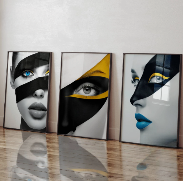 Set of 3 Stylish Fashion Feminine Prints
