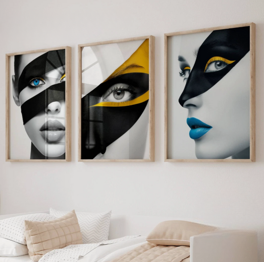 Set of 3 Stylish Fashion Feminine Prints