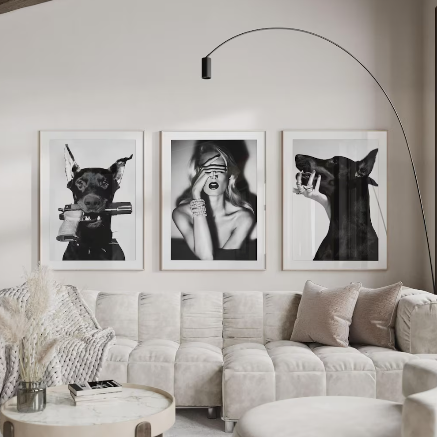 Set of 3 Luxury Fashion Designer Prints