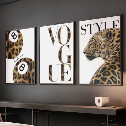 Set of 3 Leopard Prints