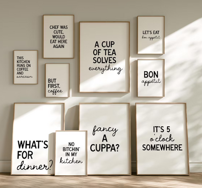 I Cook With Wine Print