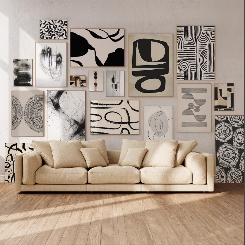 Set of 3 Abstract Gallery Wall