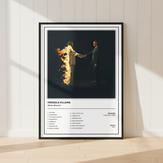Metro Boomin Heroes & Villains Album Cover Print