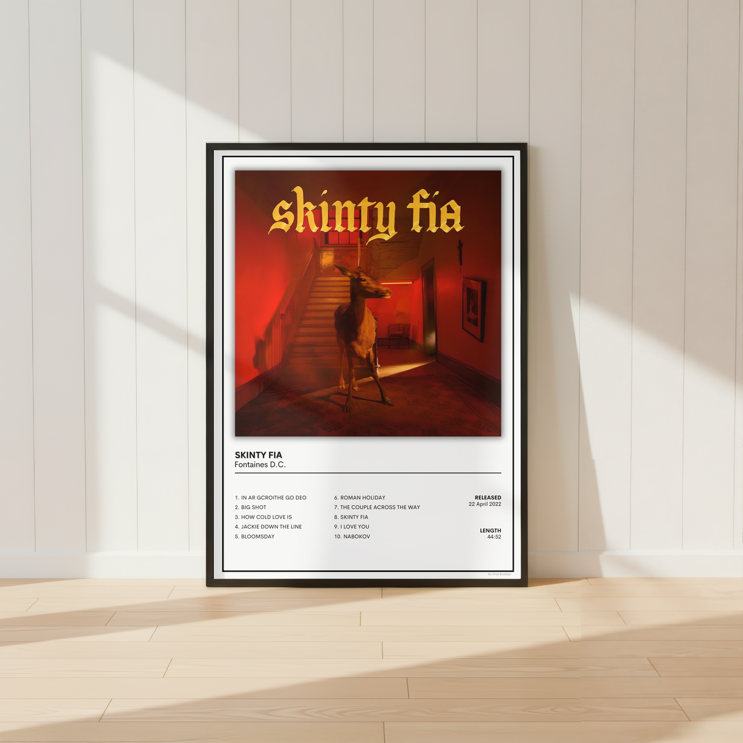 Fontaines D.C. Album Cover Print | Indie Music Poster | Irish Band Wall Art