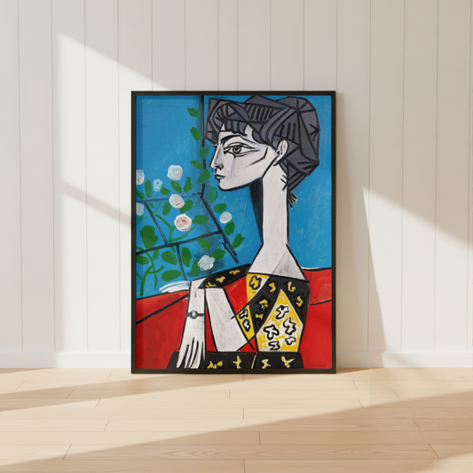 Picasso Jacqueline with Flowers Print