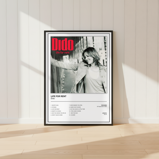 Dido Life for Rent Album Cover Poster
