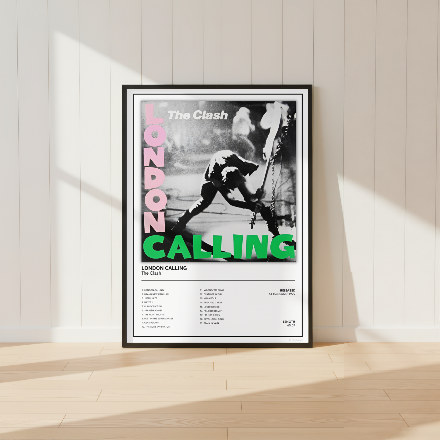 The Clash London Calling Album Print