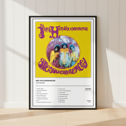 Jimi Hendrix Are You Experienced Album Cover Print