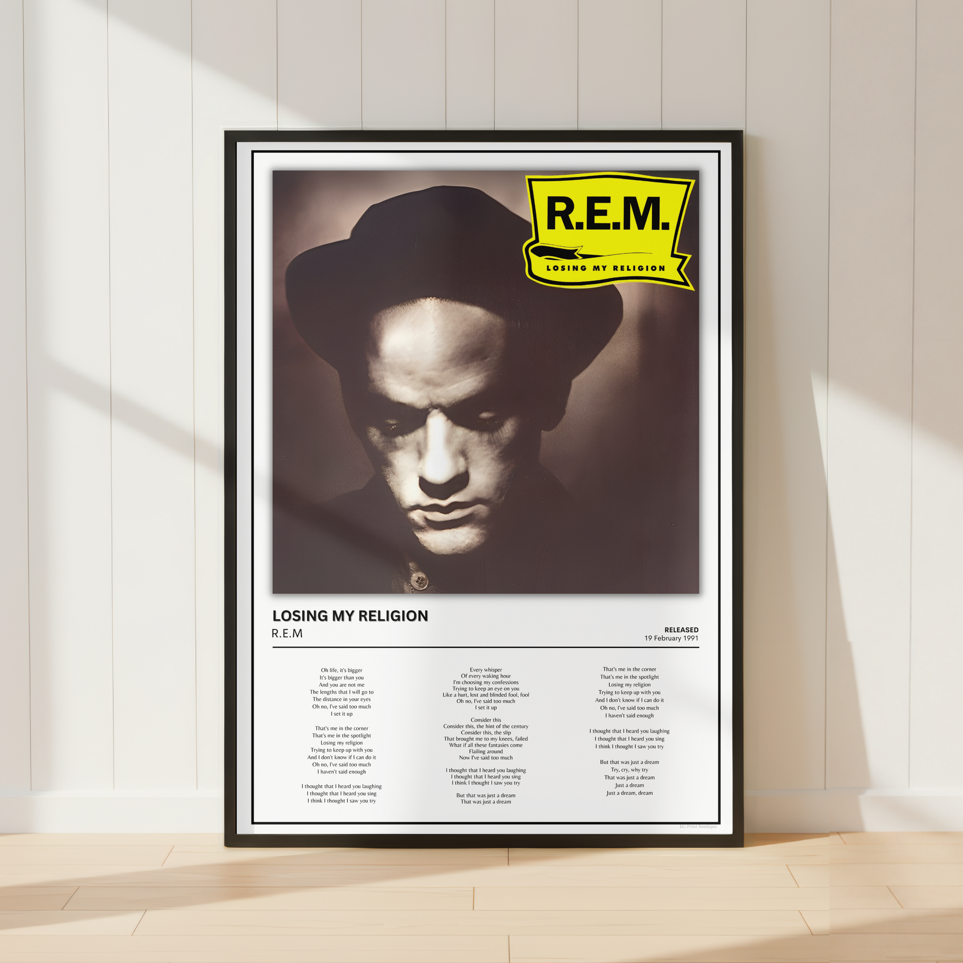 A framed R.E.M