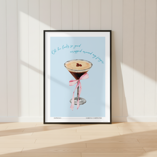Sabrina Carpenter - Espresso Lyric Print