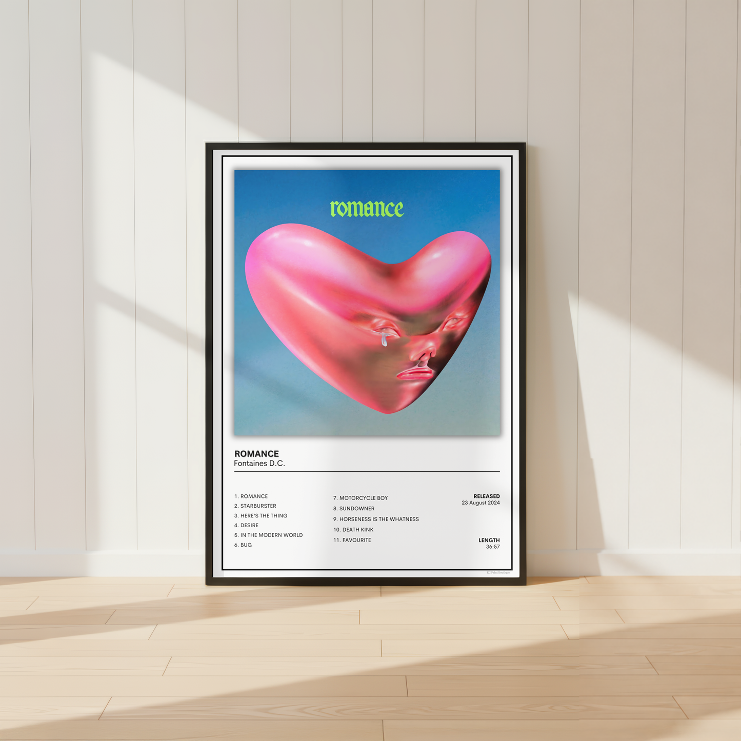 Fontaines D.C. Album Cover Print | Indie Music Poster | Irish Band Wall Art