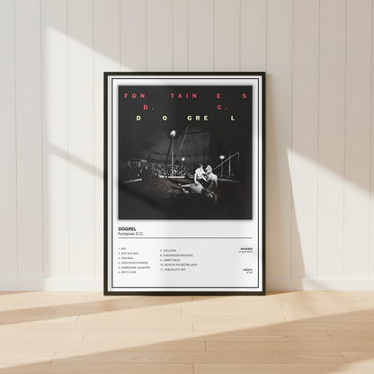 Fontaines D.C. Album Cover Print | Indie Music Poster | Irish Band Wall Art