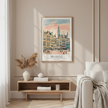 Belgium - Brussels Travel Print