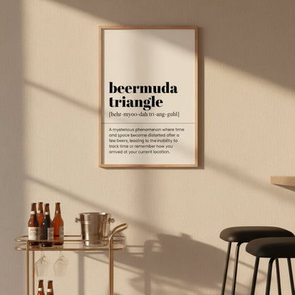 Beermuda Triangle Definition Poster