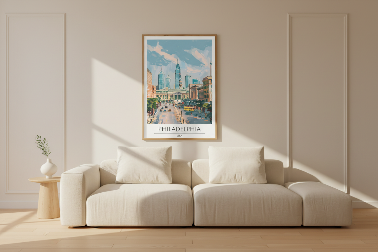 USA, Philadelphia Travel Print