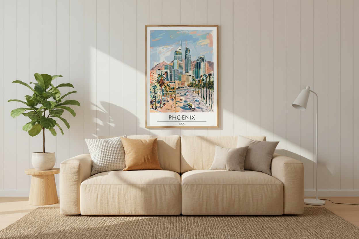 USA, Phoenix Travel Print