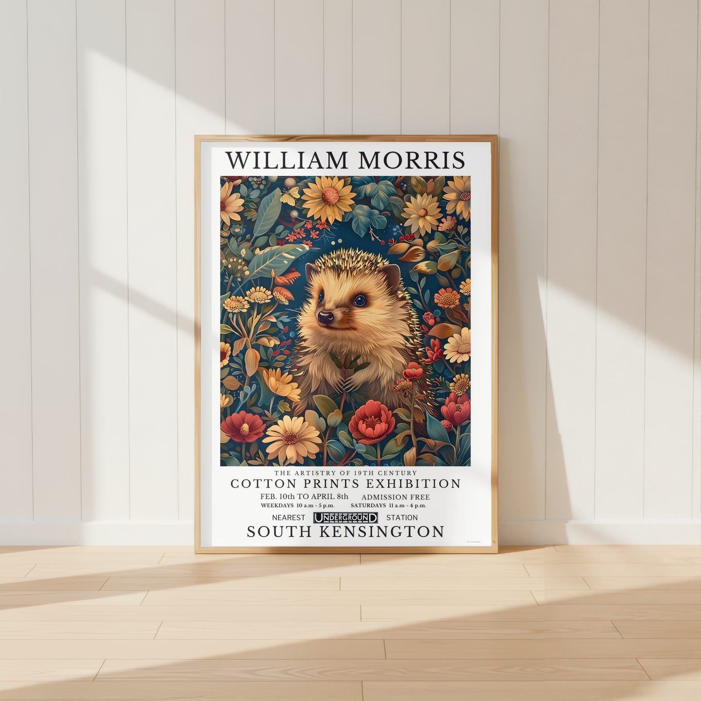 William Morris The Hedgehog Poster / Art Exhibition Print