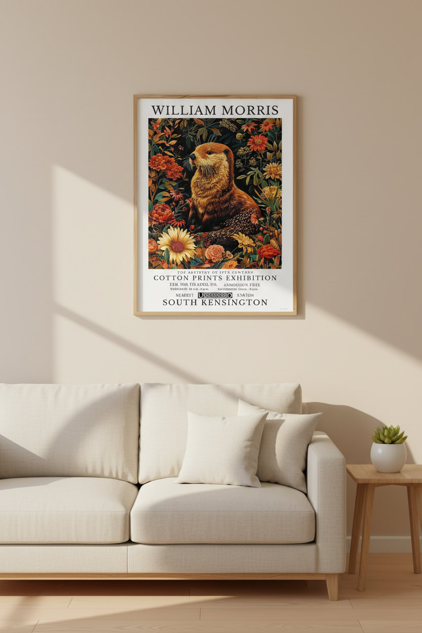 William Morris Otter Poster / Art Exhibition Print