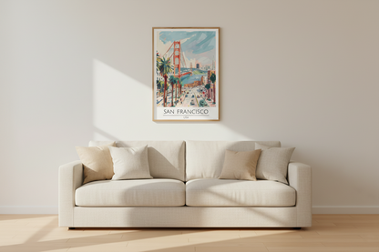 USA, San Fransisco Travel Print