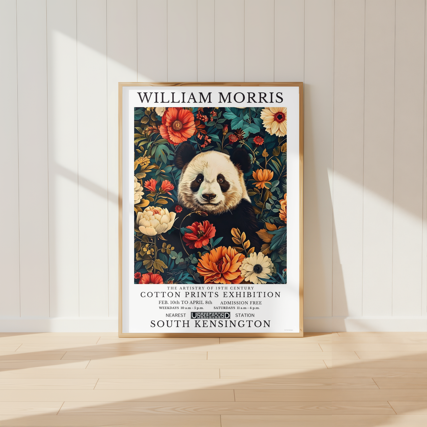 William Morris Panda Poster / Art Exhibition Print