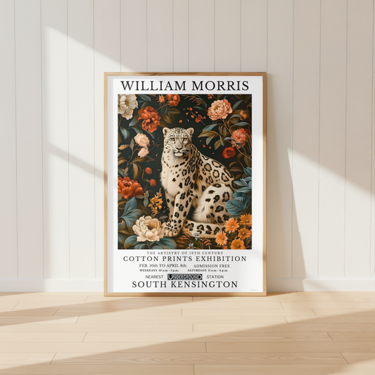 William Morris Snow Leopard Poster / Art Exhibition Print