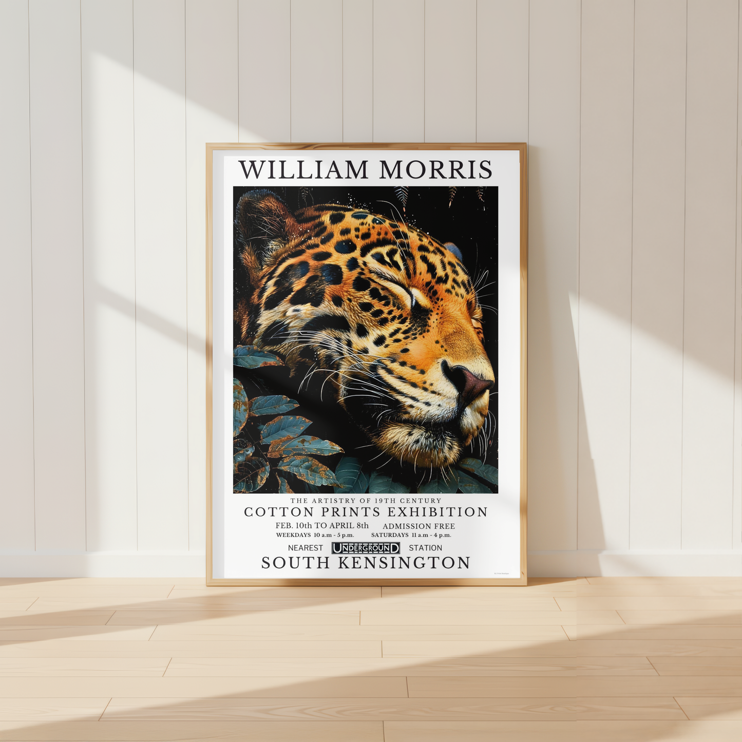 William Morris Leopard Poster / Art Exhibition Print