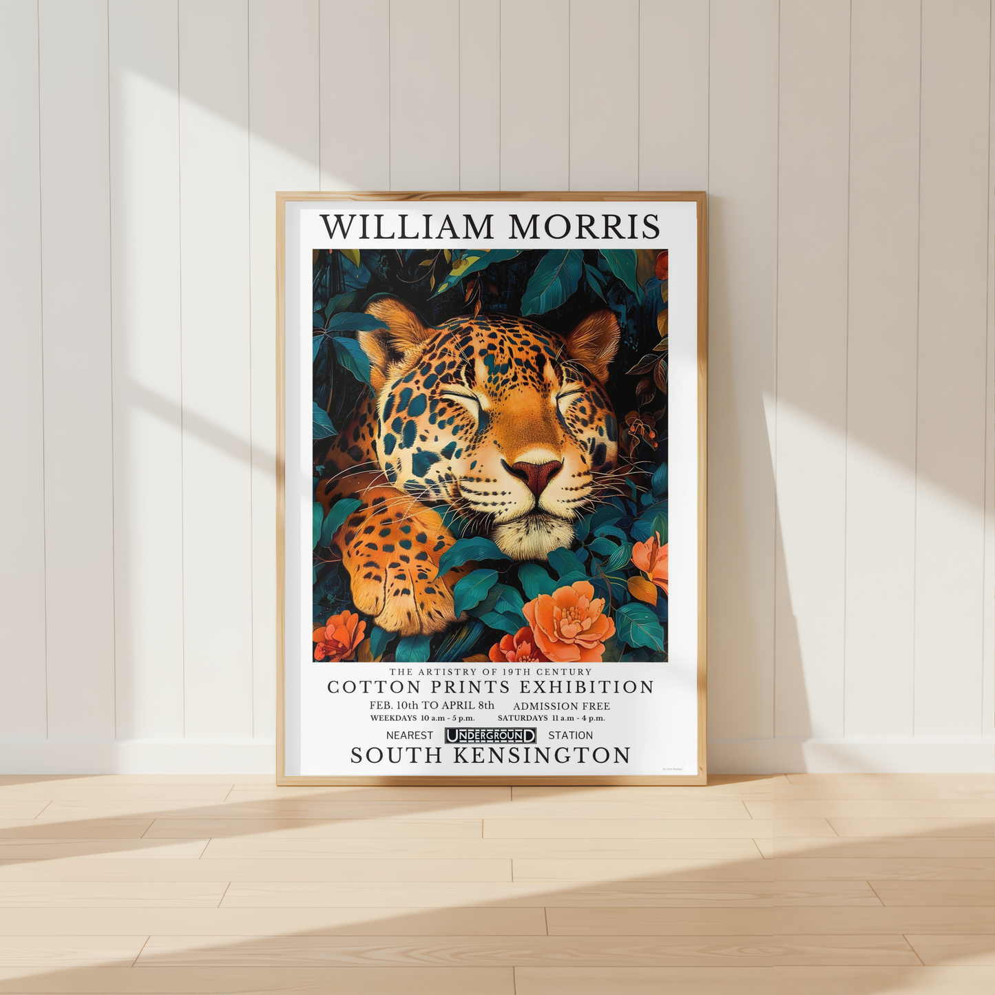 William Morris Leopard Poster / Art Exhibition Print