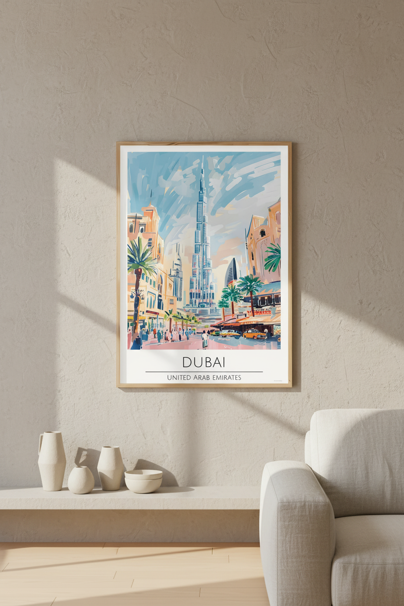 United Arab Emirates - Dubai Travel Print