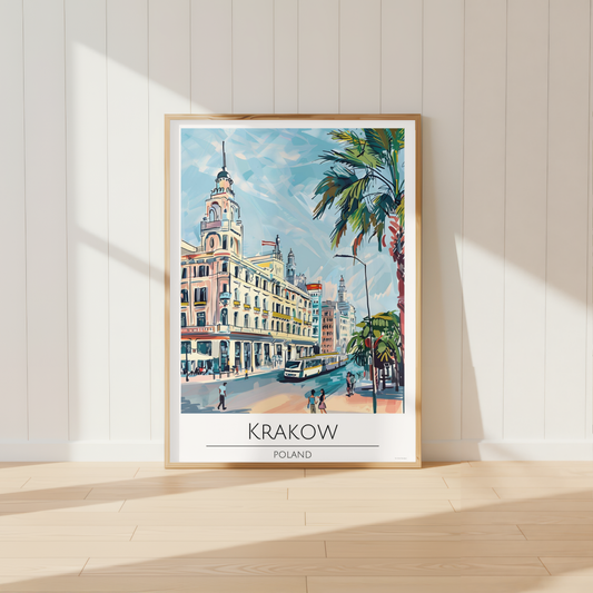 Poland, Krakow Travel Print