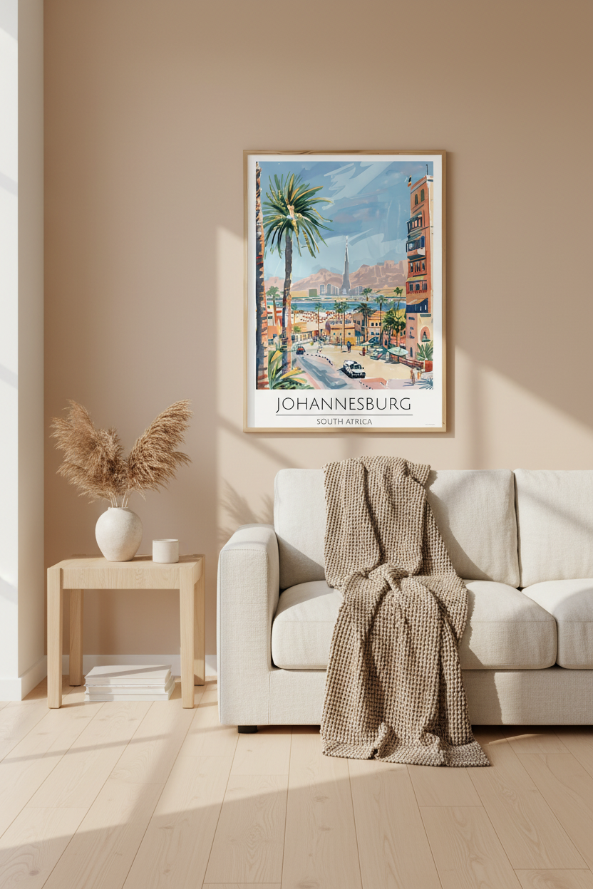 South Africa - Johannesburg Travel Print
