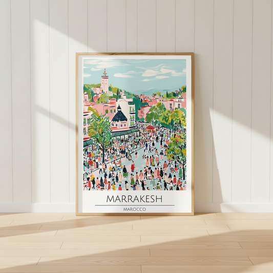 Marocco, Marrakesh Travel Print
