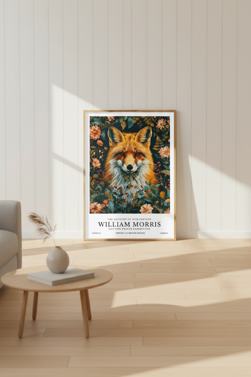 William Morris Fox Poster / Art Exhibition Print