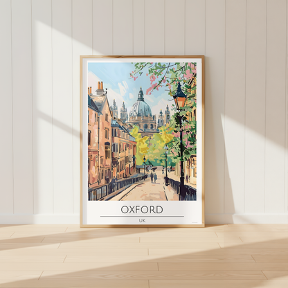 UK - Oxford City Tavel Print