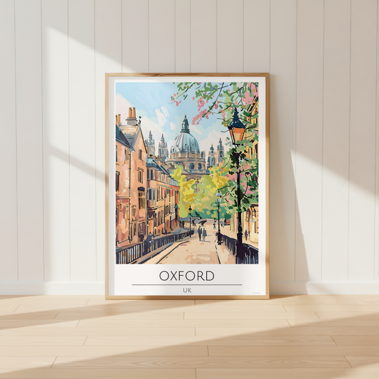 UK - Oxford City Tavel Print