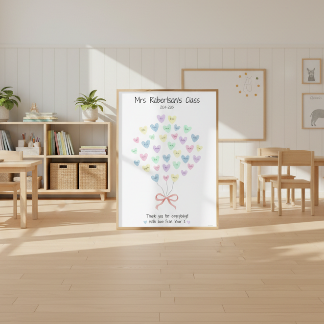 Personalised Thank You Teacher Print
