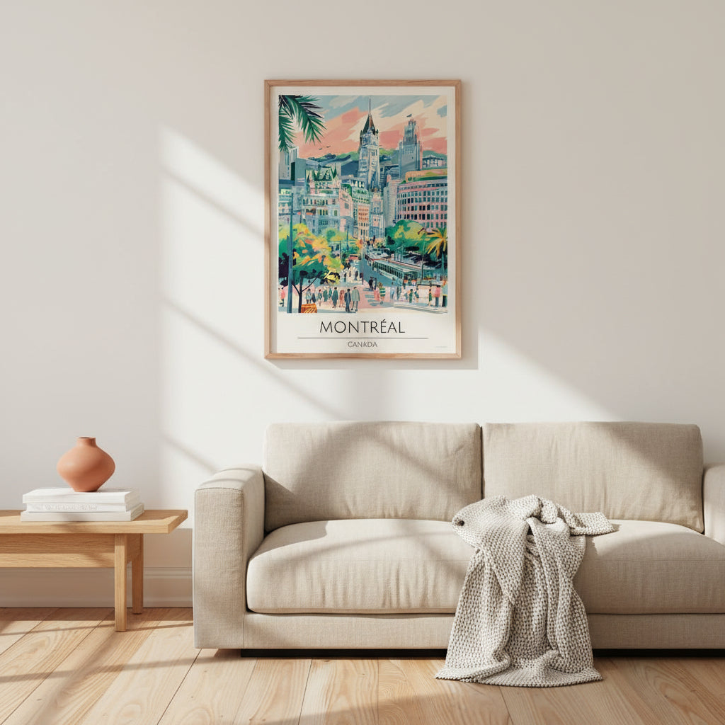Canada, Montreal Travel Print Poster