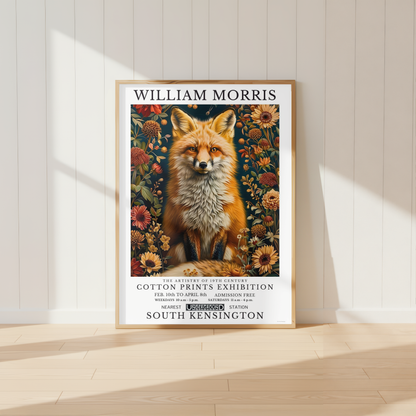 William Morris Fox Poster / Art Exhibition Print