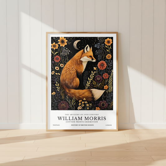 William Morris Fox Poster / Art Exhibition Print