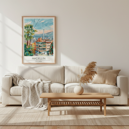Colombia, Madellin Travel Print