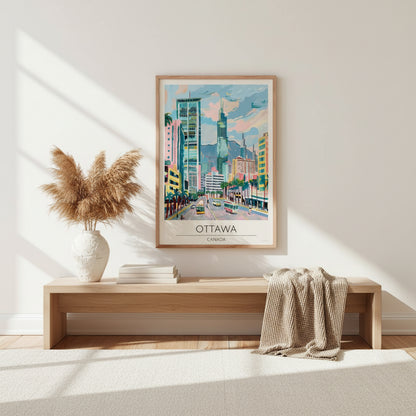 Canada, Ottawa Travel Poster