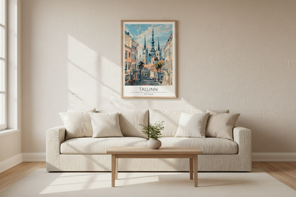 Estonia, Tallinn Travel Print