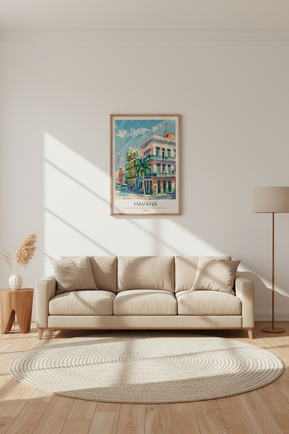 Cuba, Havana Travel Print