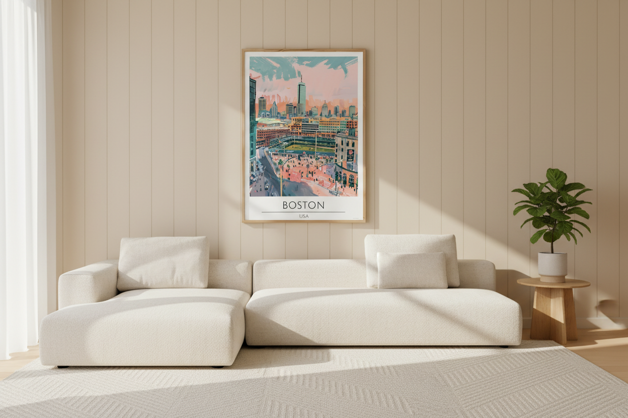 USA, Boston Travel Print