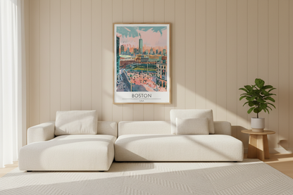 USA, Boston Travel Print