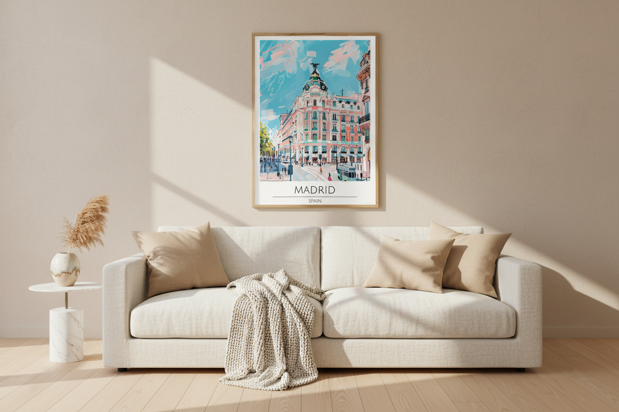 Spain - Madrid Tavel Print