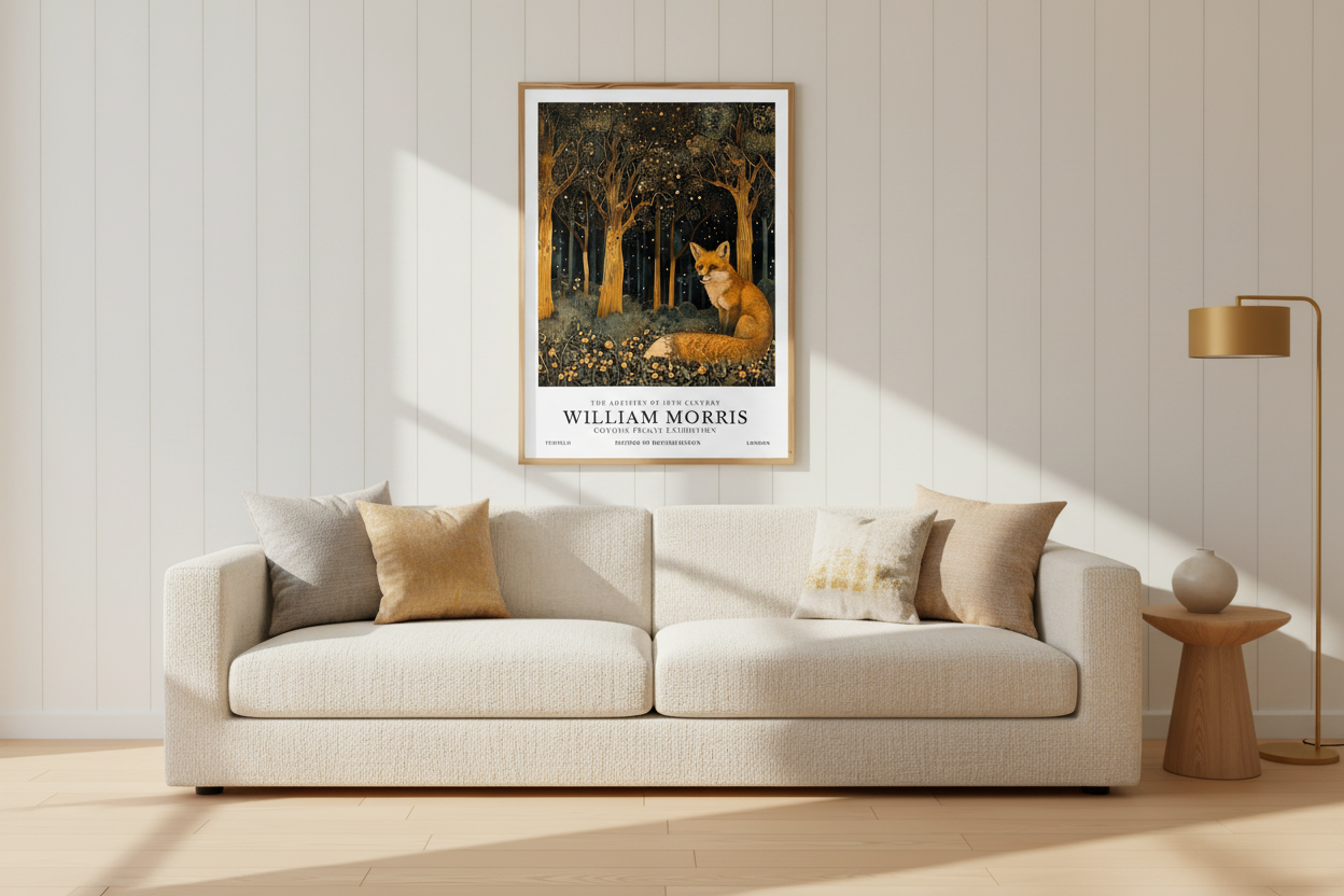 William Morris Fox Poster / Art Exhibition Print
